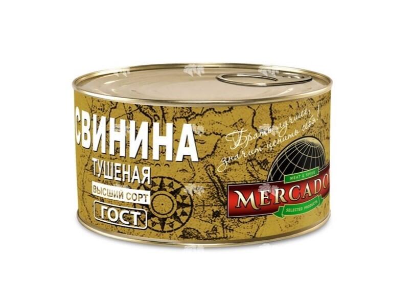 Свинина тушеная высший сорт, ГОСТ 32125-2013, 325 г