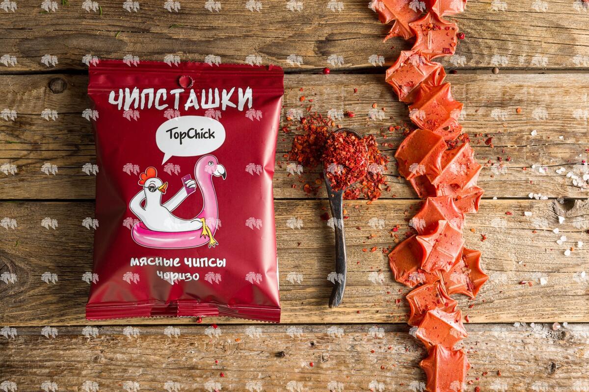 Мясные чипсы "Чоризо" сыровяленые