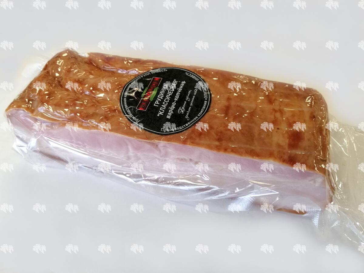 Грудинка "Классическая" варено-копченая