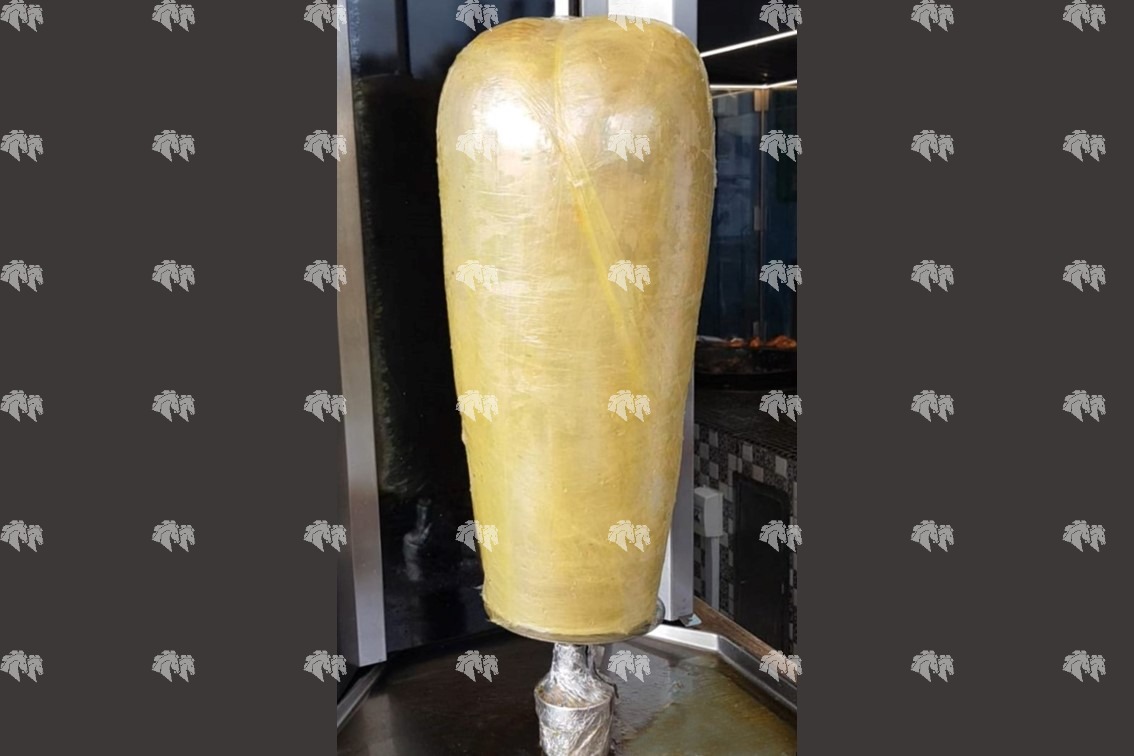 Денер кебаб из курицы (мясо для шаурмы в бобинах)