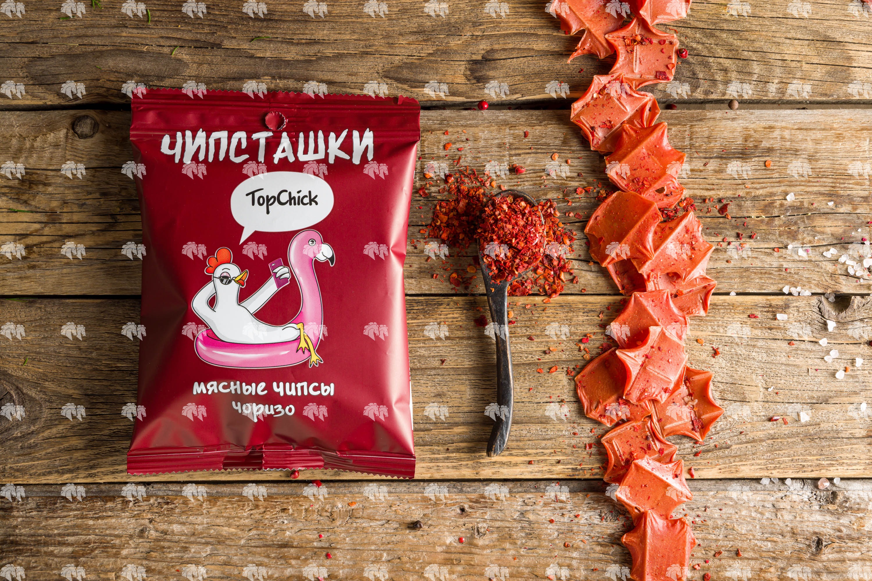 Мясные чипсы "Чоризо" сыровяленые